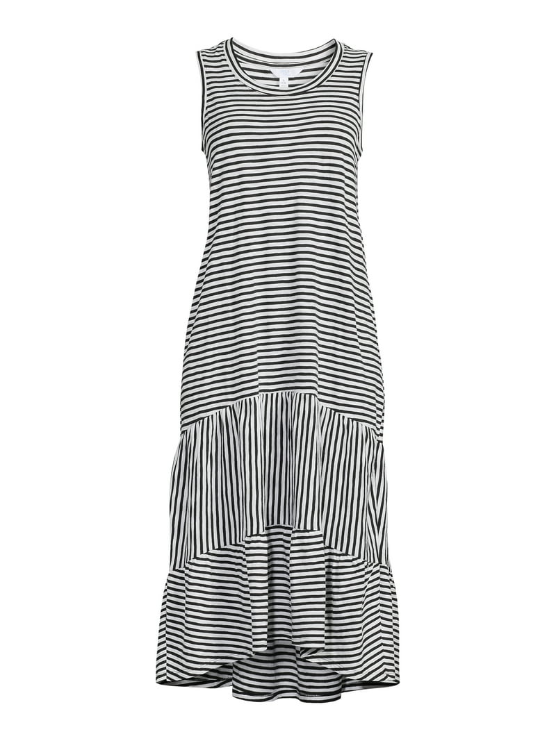 Time and Tru Women's Sleeveless Tiered Knit Dress - Walmart.com Time and Tru Women's Sleeveless Tiered Knit Dress - Walmart.com