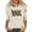 Beige, variant on Youpwaven America 250th Anniversary Women's 3/4 Sleeve Top, USA 250 Years Patriotic Graphic Shirt, 4th of July Waving Flag Crew Neck Tee with Contrast Trim