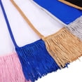 thumbnail image 6 of Plain Sash with Tassels Blank Satin Sash for Adults 3.9" Wide x 74.8" in Total Length, 6 of 7