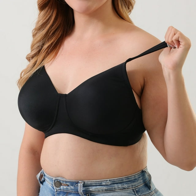 Intimates Women's Plus-Size Solid Color Underwire Full Cup Bra Underwear 100G