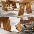 thumbnail image 5 of Finmind 6 ft Wood Conference Table, Large Boardroom Desk with Solid Wood Legs, 5 of 8