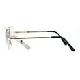 thumbnail image 4 of SA106 Rectangular Metal Frame Multi 3 Focus Progressive Reading Glasses Gold +1.5, 4 of 4
