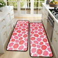 thumbnail image 4 of Kitchen Rugs Sets Of 2,Pioneer Flower Floral Print Pattern Anti Fatigue Kitchen Mat Rugs Non Slip Washable,Decorative Kitchen Floor Mats for Kitchen,Sink,Laundry,17"x47"+17"x47", 4 of 5