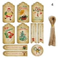 thumbnail image 2 of PENGXIANG 1 Set Christmas Themed Gift Tags Foldable Paper Present Wrapping Gift Labels for Gifts, 2 of 9