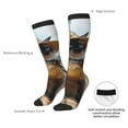 thumbnail image 4 of Pofeuu Cat In Sun Hat Print Stockings, Adult Running Hiking Socks for Youth and Adult, 4 of 6