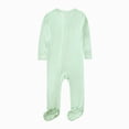 thumbnail image 3 of CAUYDY Infant Boy Sleepers 0 3 6 9 12 18 24 Months Preemie Pajamas for Girl Newborn Long Sleeve Clothes Baby Fall Winter Jumpsuit Sizes 3-6 Months,Light Green, 3 of 9