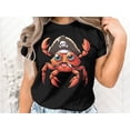 thumbnail image 2 of Funny Sea Creature Ocean Pirate Crab Hunting Sailor Gift T-Shirt Marine Seafood Pirate Crab Birthday Holiday Gifts Men Women Kids Tshirt, 2 of 10