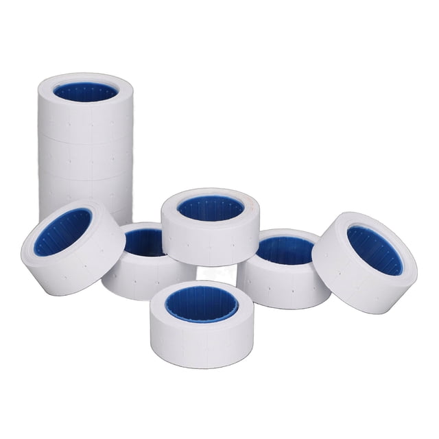 Etiqueta de precios de 3 tábos 15000 piezas etiqueta de pistola de precio de una sola 21x12 mm alta visibilidad Buena Viscosidad salida de papel más suave secado rápido de