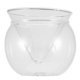 thumbnail image 1 of 1pc High Borosilicate Glass Cocktail Cup Round Ball Cocktail Glass (Transparent), 1 of 4