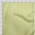 thumbnail image 3 of oneOone Polyester Lycra Light Yellow Fabric Asian Ikat Craft Projects Decor Fabric Printed By The Yard 56 Inch Wide, 3 of 3