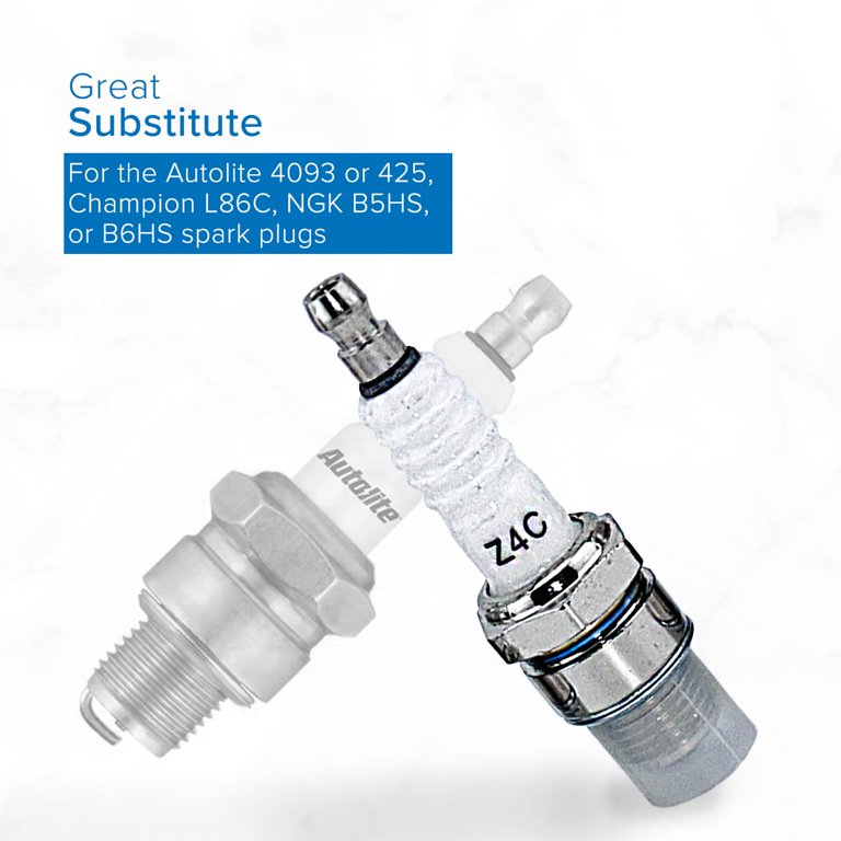 AlveyTech 63.5 mm Length Z4C Spark Plugs for 80cc 2-Stroke Bicycle