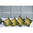 thumbnail image 2 of Ambesonne Fox Throw Pillow Cover 4 Pack, Vixen Mammal Summer Forest, 16", Orange Yellow Green, 2 of 7