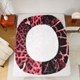 thumbnail image 5 of Homewish Cheetah Leopard Print Full Size Sheets, Black Pink Stripes Abstract Bed Sheets, Modern Fashion Art Sheet Sets, Breathable Home Decor, 4-Piece, 5 of 7