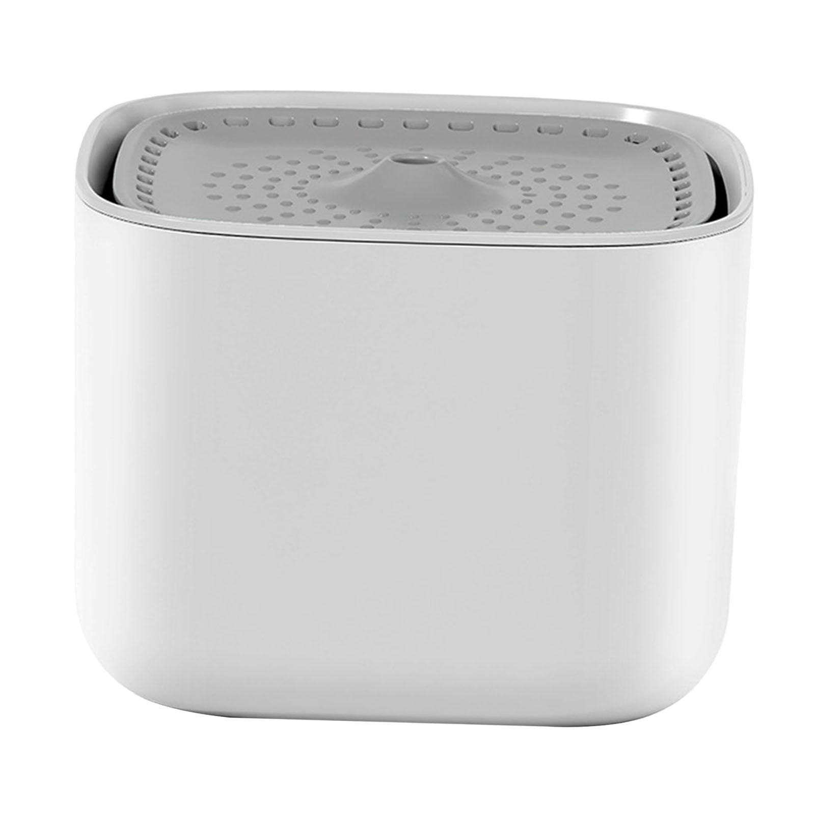 Fzaqwen Automatic Cat Water Fountain, Mute Portable Container Electric Feeder Dispenser White