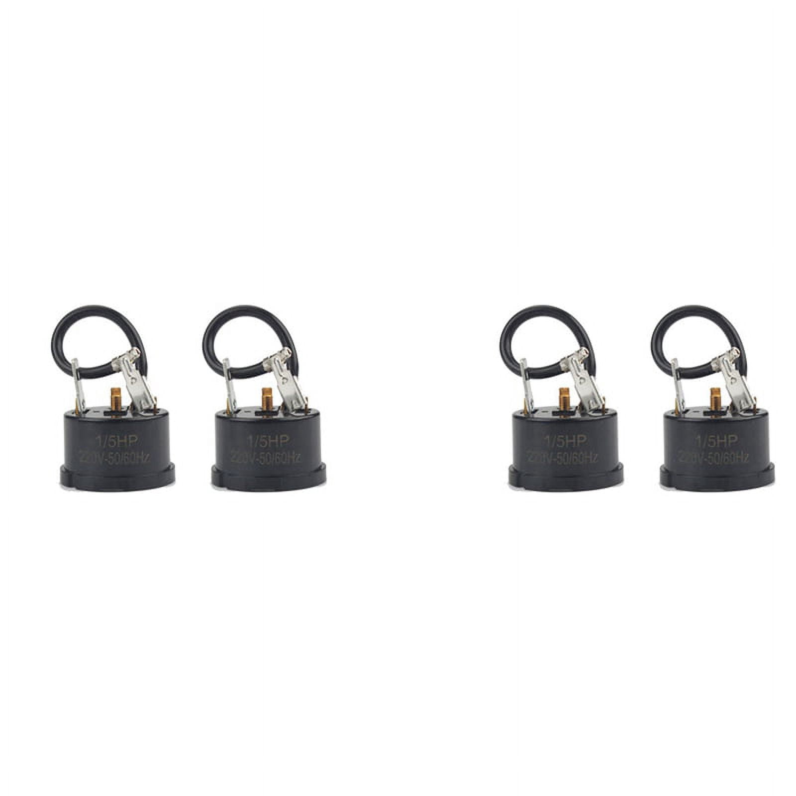 4Pcs 1/5HP 150W Refrigerator Thermal Overload Protector Compressor Replacement Part for Mini Refrigerator, Wine Center