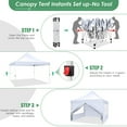 thumbnail image 7 of SANOPY 10' x 10' Pop up Canopy Tent, Adjustable Commercial Instant Outdoor Party Tent with 4 Removable Sidewalls, Carry Bag, White, 7 of 7
