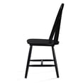 thumbnail image 3 of Noble House Conrad Farmhouse Rubberwood Dining Chairs, Set of 2, Black, White, 3 of 7