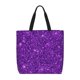 thumbnail image 1 of Fotbe Purple Glitter Bolsa Tote con Estampado para Mujer, Bolsos con Cremallera, Bolsa de Hombro Casual de Gran Capacidad con Bolsillos Internos, 1 of 7