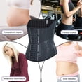 thumbnail image 4 of Bsvklp 25 Fajas Moldeadoras Hueso Acero Ajustables en Forma Cuerpo (negro S), 4 of 9
