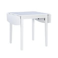 thumbnail image 2 of Linon Peake Square Dining Table with Drop Leaf, White, 2 of 14