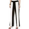 thumbnail image 1 of I.N.C Pantalon Grand Décontracté à Rayures pour Femmes, Blanc, Grand, 1 of 1