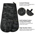 thumbnail image 4 of Dailycode Double Sided Oven Mitt with Loop Heat Resistant Kitchen Long Potholders 7" x 35" Dark Pine Tree, 4 of 6