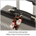 thumbnail image 3 of Square 2Pack PU Leather Christmas Santa Claus Cruise Luggage Tag with Privacy Cover and Name ID Tag for Travel Handbags Backpacks Luggage Tags, 3 of 6
