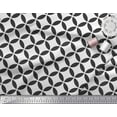 thumbnail image 2 of Soimoi White Cotton Jersey Fabric Circle Art Geometric Print Fabric by the Yard 58 Inch Wide, 2 of 3