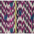 thumbnail image 4 of oneOone Tissu Popeline Sergé Coton Bio Rayé & Chevron Ikat Imprimé au Mètre 42 Pouces de Large, 4 of 4