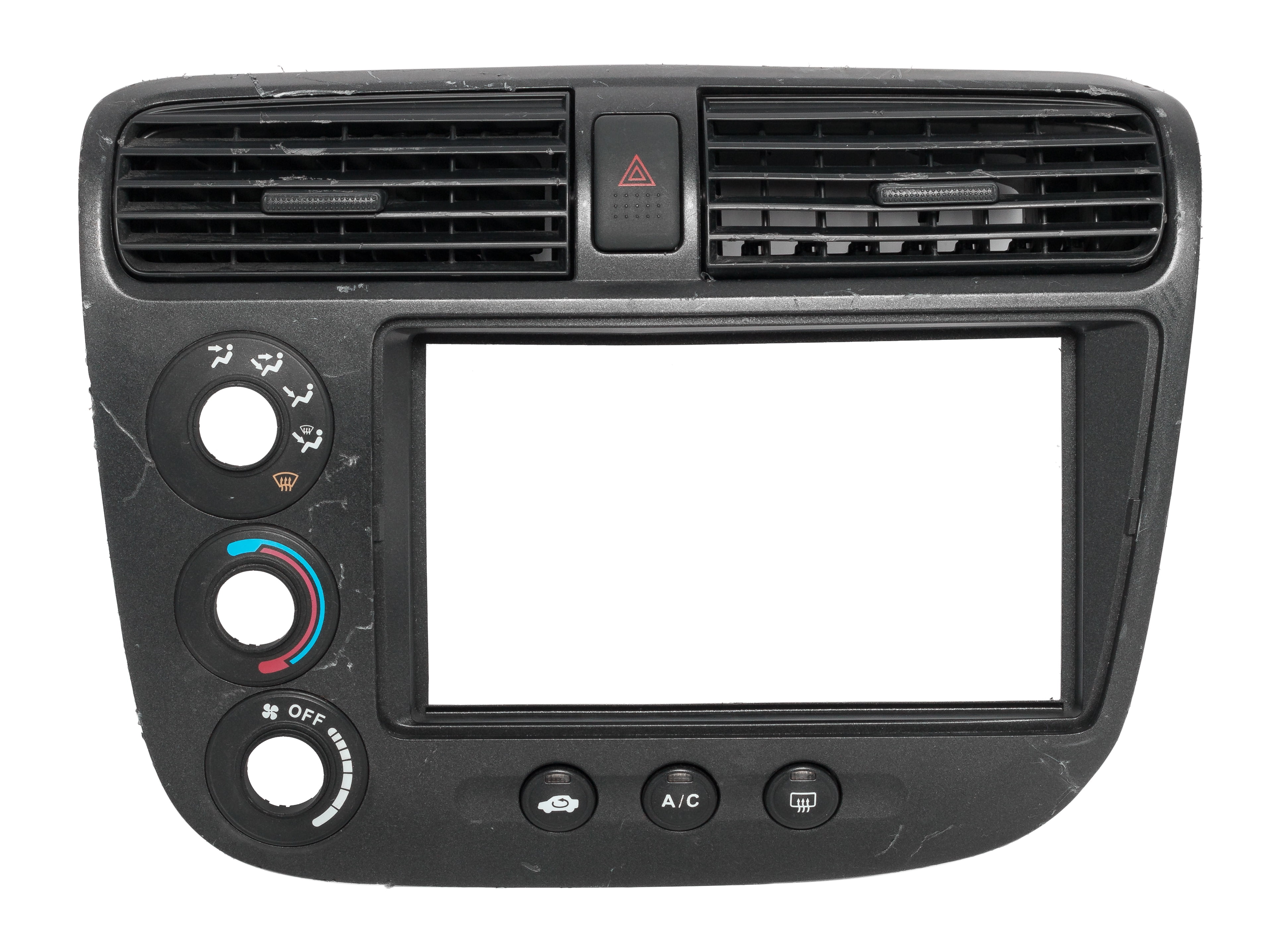 2001 2004 Honda Civic Oem Temp Control Panel Bezel With Vents 77250 S5a A000 21 Refurbished Walmart Com Walmart Com