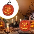 thumbnail image 1 of Clearance Sale | Colorful Tall Halloween Pumpkin Night Light, Plastic Tabletop Ornament for Indoor Outdoor Party Decor, 1 of 8