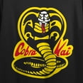 thumbnail image 2 of Cobra Kai Yellow And Black Cobra Women's Black 21 Cropped T-shirt-Small, 2 of 7
