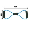 thumbnail image 2 of Banda de resistencia elástica para ejercicios de gimnasio en casa, expansor de pecho multifunción con asa, 8 bandas elásticas de resistencia para entrenamiento muscular., 2 of 5