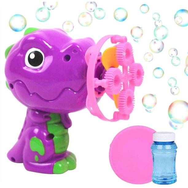 Fiudx Ofertas Relámpago Soplador De Burbujas De Dinosaurio Para Niños Con 1 Solución De Burbujas, Juegos De Burbujas, Juguetes De 100Ml