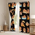 thumbnail image 3 of Erosebridal Capybara Lover Kids Curtains Pack of 2 (42x84 Each), Cartoon Animals Curtains Blackout, Black, 3 of 6