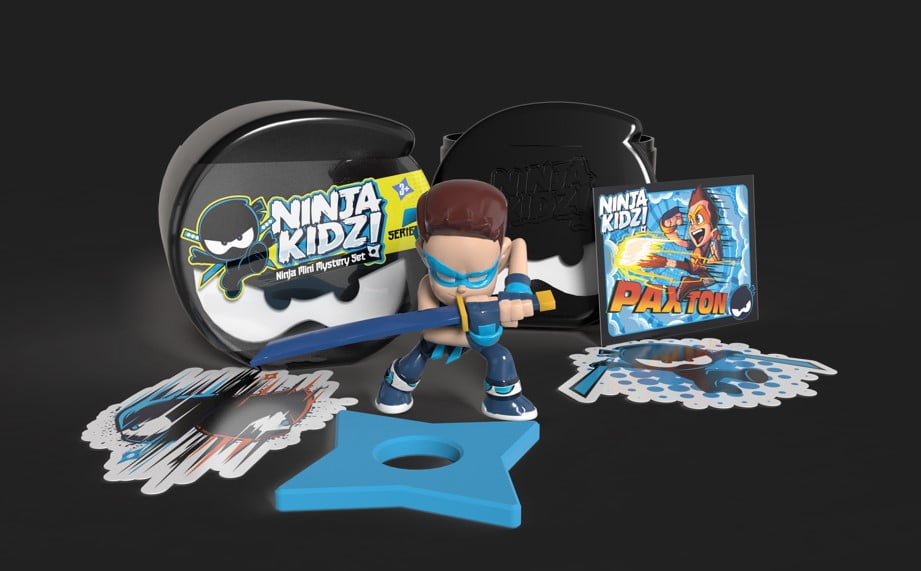 Ninja Kidz TV Mini Mystery Ball, Toys & Games with 3 Surprises