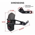 thumbnail image 1 of Garde-boue Articulé Court Neve Anti-Pulvérisation pour Honda CB5, 1 of 9