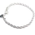 thumbnail image 1 of Fashion Wave Chain Twisted Round Charm Bracelet Bangle Party Jewelry Gift for Women Men Girls Boys, 1 of 4