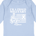 thumbnail image 4 of Inktastic Proud Military Nephew Red Friday Boys Long Sleeve Baby Bodysuit, 4 of 5