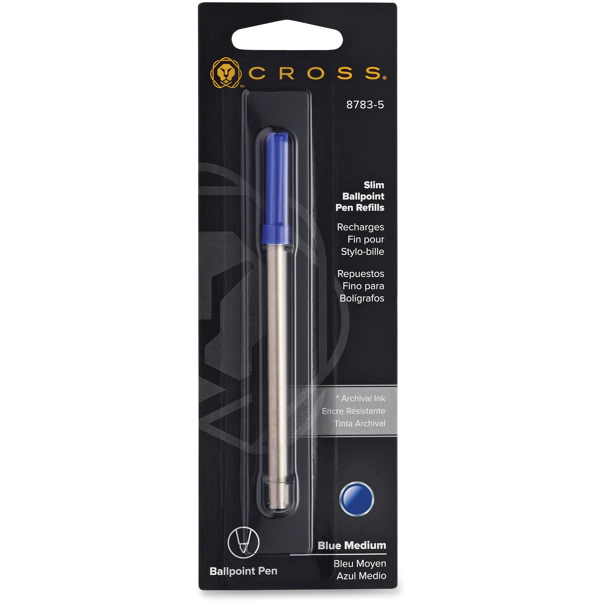 School Office Bullet Ball Point Pen Refill Ball-point Pen Replacement Blue 20Pcs 