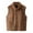 a-Coffee7627, variant on VNKIDY Women Outerwear Vests Solid Color Plush Warm Thermal Vests Autumn Winter Sleeveless Zipper Standing Collar Vest With Pockeys For Outdoor Wear Fashionable Vests