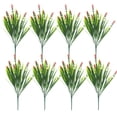 thumbnail image 2 of 8PC Artificial Peppermint Flowers With Realistic Green Plant And Pointed Leaf Grass, 2 of 2
