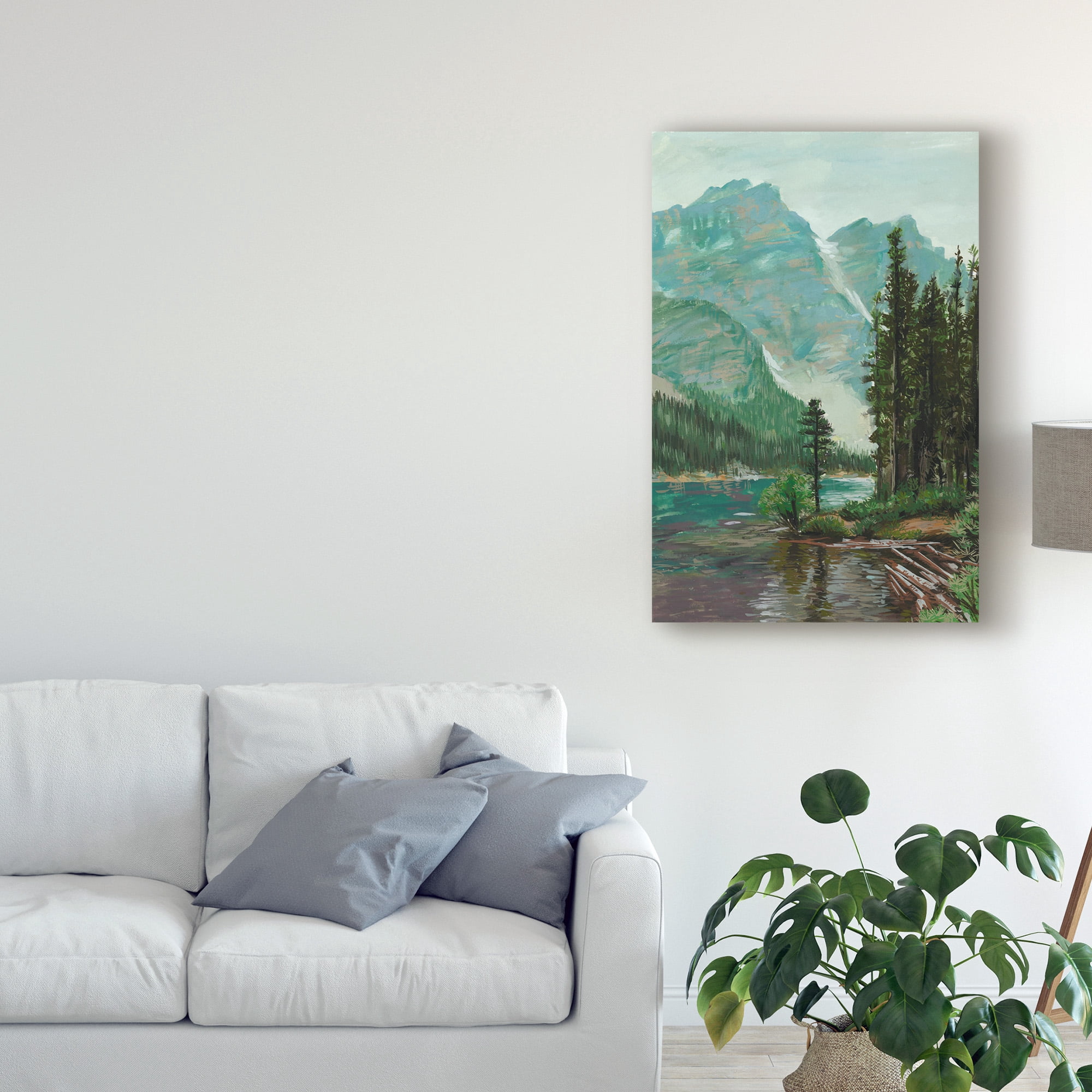 Trademark Fine Art 'Mountainscape III' Canvas Art by Melissa Wang