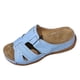 thumbnail image 1 of Sandalias de Cuña de las Mujeres Casuales Gancho Y Correas Ajustables de Bucle, Zapatillas de Verano de las Mujeres Open Toe Beach, 1 of 9