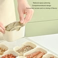 thumbnail image 3 of Snack Box Container, Divided Serving Tray with Lid and Handle Portable Multi Functional Compartmentalized Fruit Snack Container Box for Seasoning Dipping Sauce Food, 3 of 7