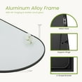 thumbnail image 4 of CONCETTA 59"x16" Arched Full Length Mirror, Full Body Standing Mirror Floor Mirrors, Black, 4 of 7