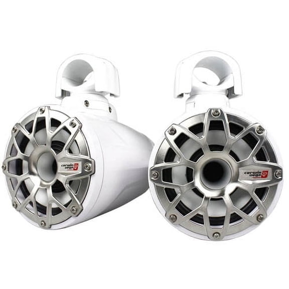 RPM Stroker 2-Way 6.5" Long Pod Speaker System (Pair) - White - SL65F4W