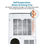 14,000 BTU Portable Air Conditioner Cools Up to 750 Sq.Ft, 3-IN-1 Quiet Portable AC Unit with Remote Control & Installation Kits for Large Room, Smart/Sleep Mode, Auto Swing, 24H Timer