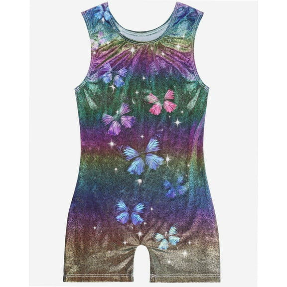 Girls Gymnastics Leotards Toddler Unitard Biketard Clothes Cute Kid Tumbling Dance Outfit 2-8T