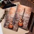 thumbnail image 5 of Spiral Notebook,College Ruled Journal,8.26" x 5.71" 50 Sheets/100 Pages,2 Pack - Guitar Leaning Against The Wall on Wooden Floor, 5 of 7
